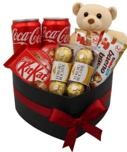 Coração de Guloseimas com Pelúcia