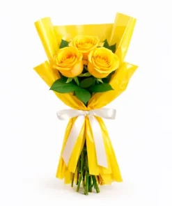 Buquê Trio de Rosas Amarelo