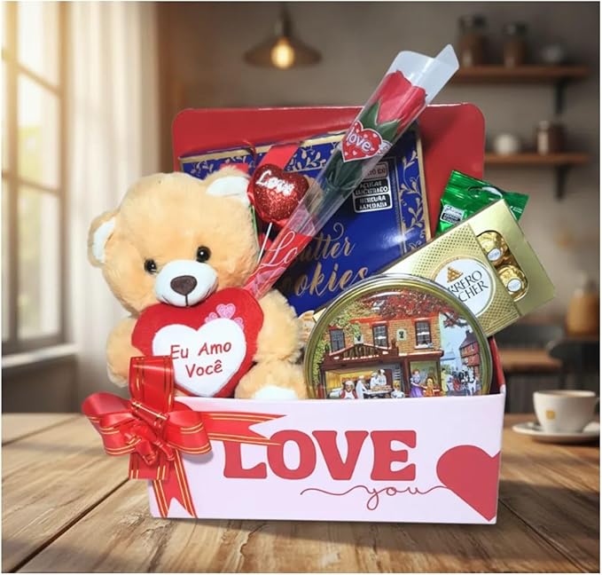 🌹 Cesta “Love You Para Sempre” 🌹