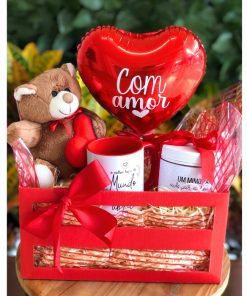 Cesta com Pelúcia Para o Seu Amor - Express